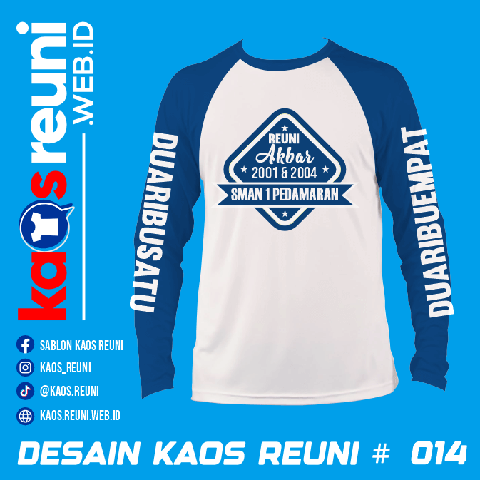 Desain Kaos Reuni Angkatan 2021 2004