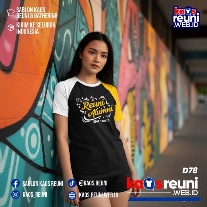 Desain Kaos Reuni Putih Kuning Hitam (4)
