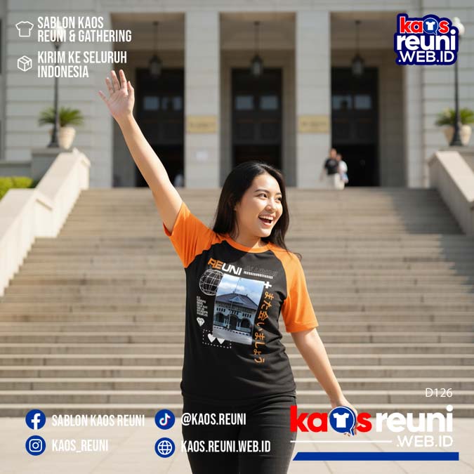 Desain Kaos Reuni StreetWear Black Orange (2)