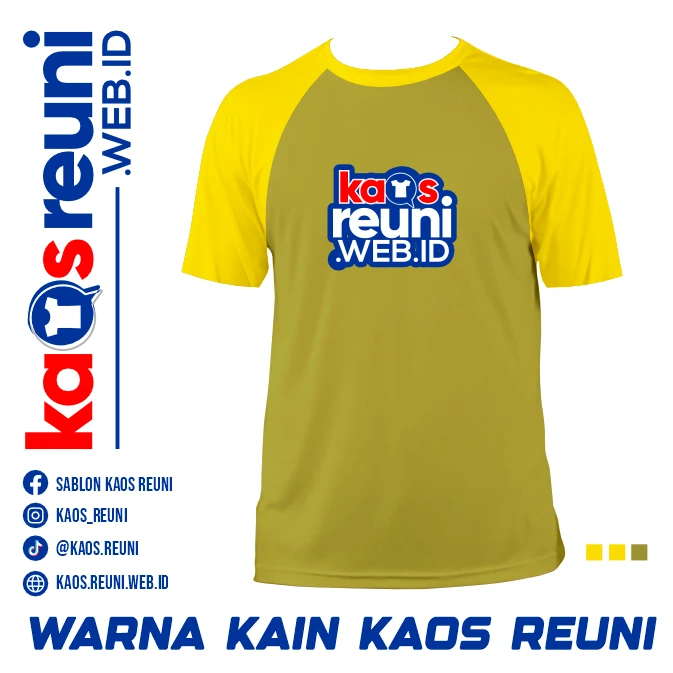 Golden Lime   Kuning Lemon   Warna Kain Kaos Reuni Gathering (2)