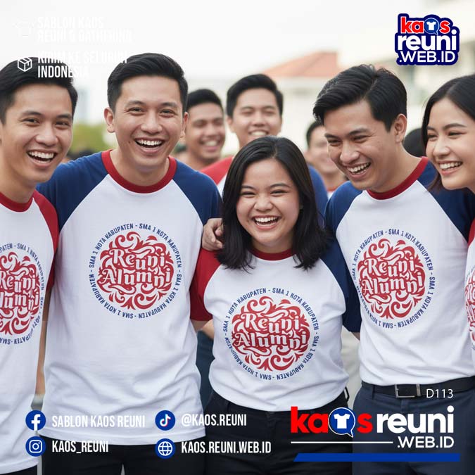 Bank Konten 2 Kekompakan Desain Raglan D113