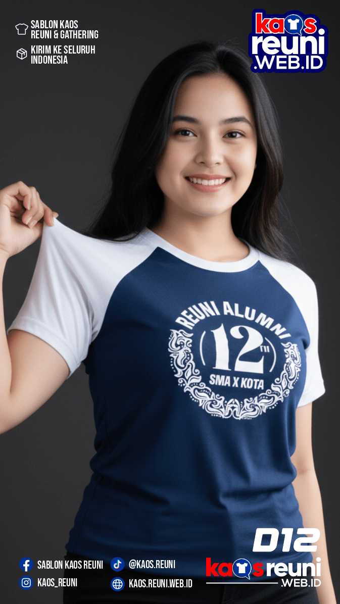 Desain Kaos Reuni 12 Th