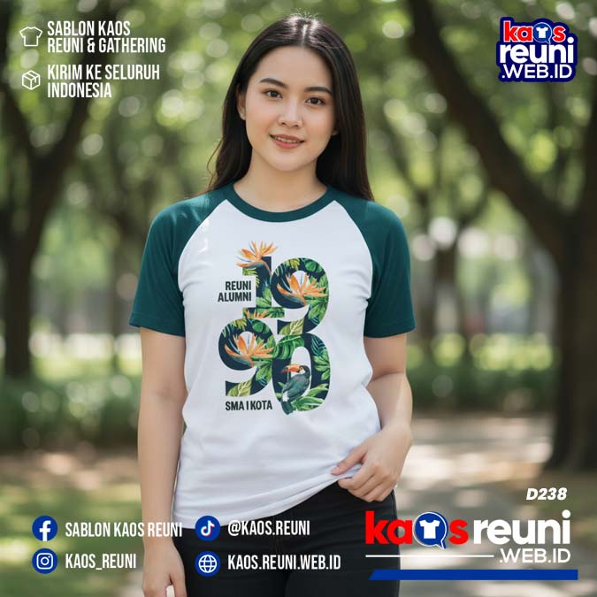 Desain Kaos Reuni 1990 Raglan Hijau Putih (14)