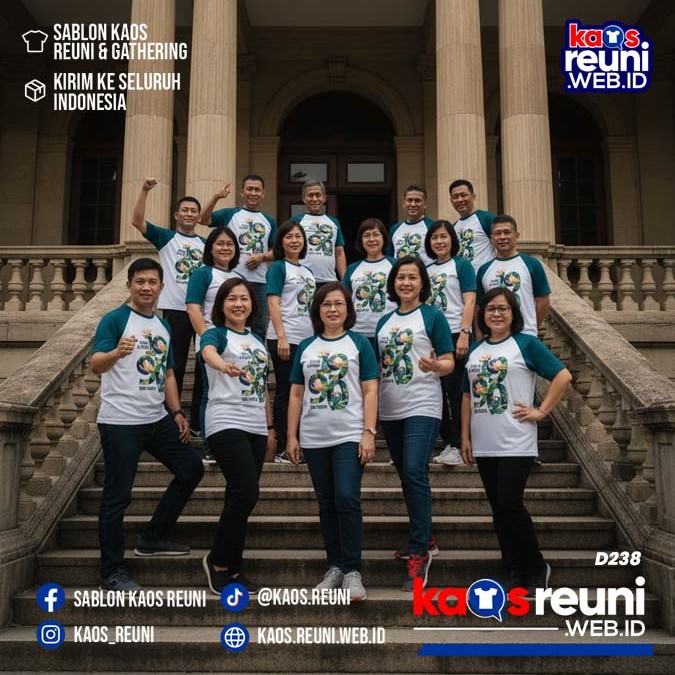 Desain Kaos Reuni 1990 Raglan Hijau Putih (5)