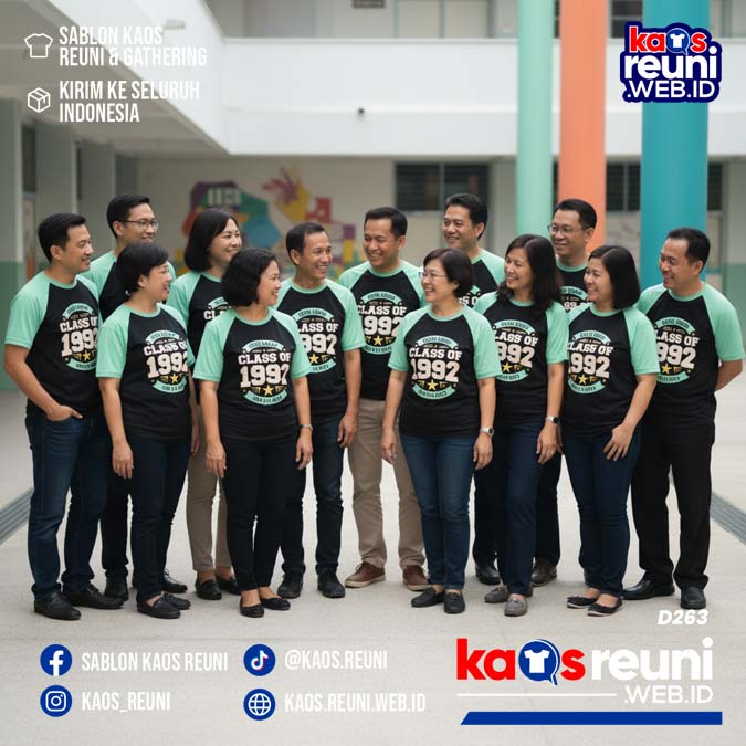Desain Kaos Reuni 1992 Hijau Mint (4)