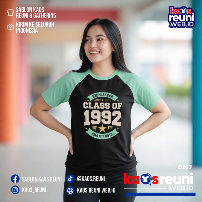 Desain Kaos Reuni 1992 Hijau Mint (5)