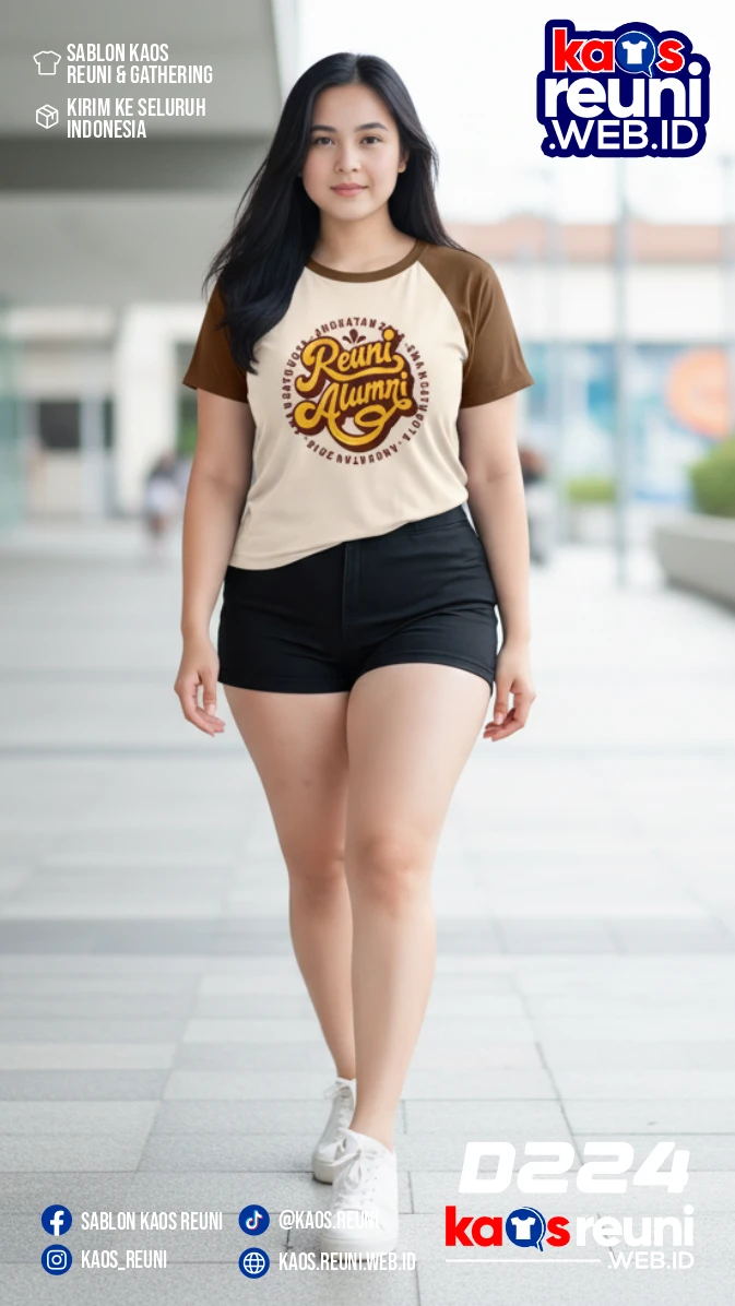 Codesign : 224 | Desain Kaos Reuni 2018 Coklat Cream