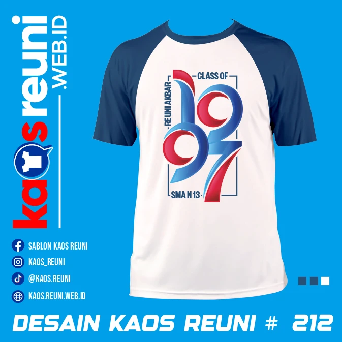 Desain Kaos Reuni Alumni 1997 Putih Navy (1)